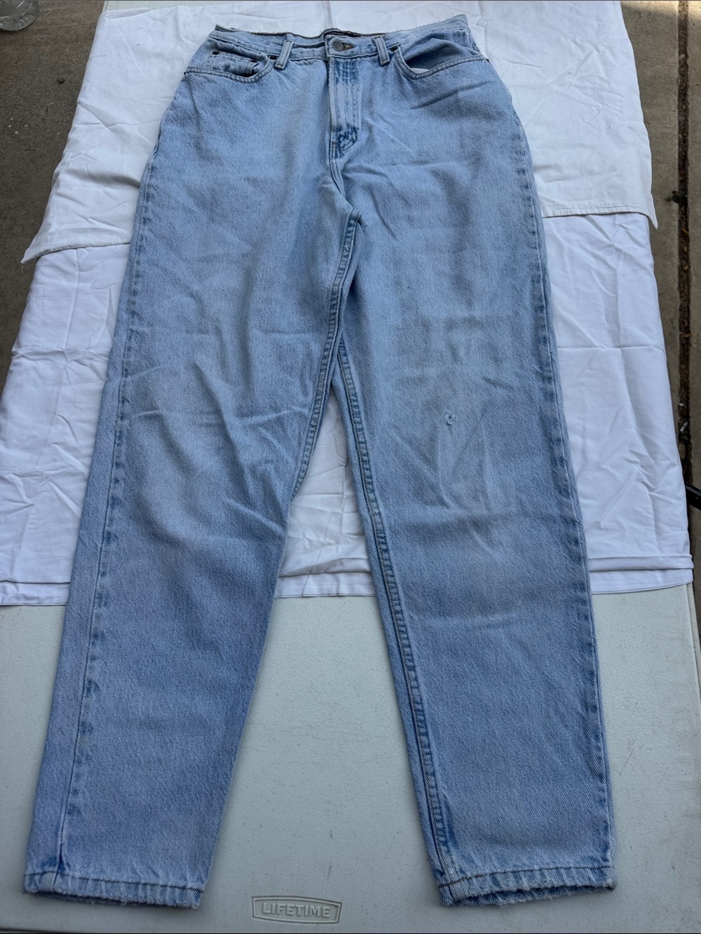Vintage Old navy jeans, size 10 regular white wash from the 80s